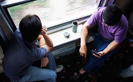 囚人を撮ろうとした写真。プーアール茶を求めて雲南への電車の旅